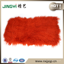 En gros de haute qualité à long cheveux tibétain plaques de fourrure de mouton mongol